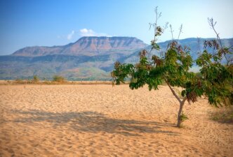 Mountain and desert landscape in Malawi