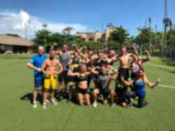 Group on Bali fitness holiday